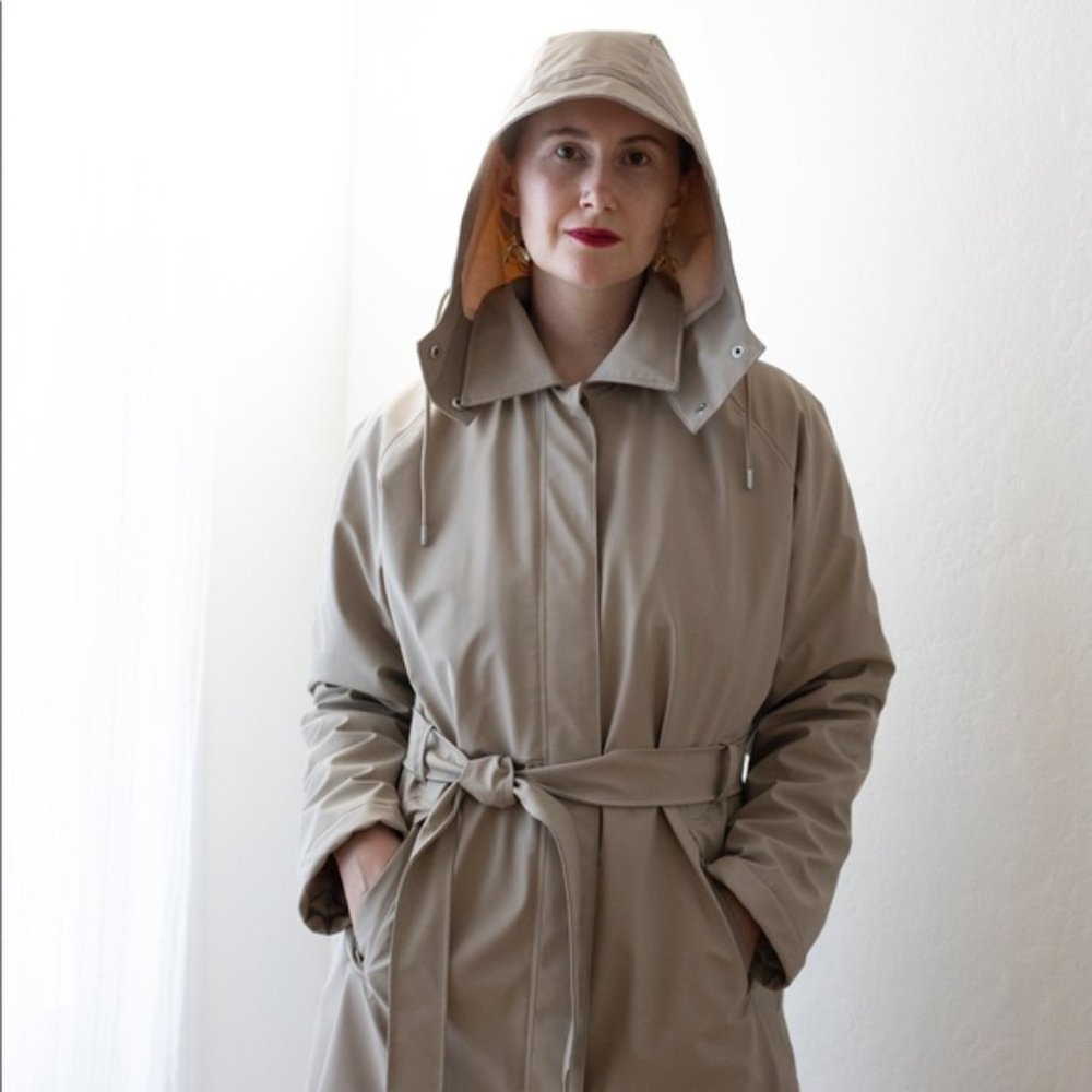 Rains Insulated Trench Coat - sz M
